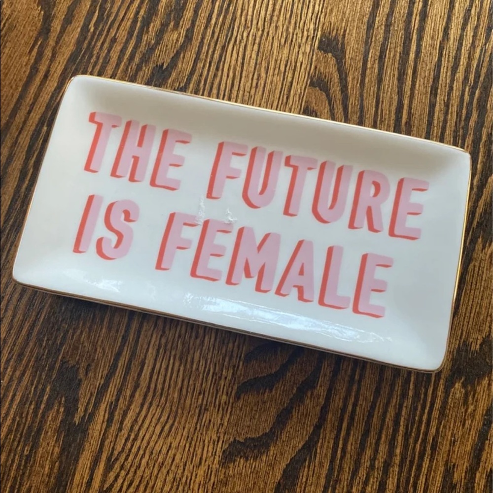 The Future is Female 

trinket dish LC Lauren Conrad

Jewelry dish